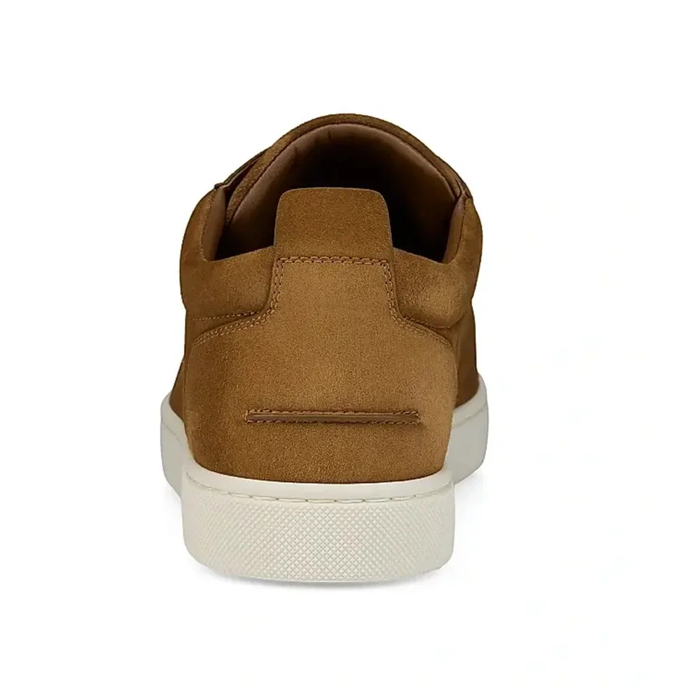 Christian Louboutin Mens St Louis Flat Rhea Brown Suede Low Top Sneakers 47 14